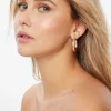 Dynamite Open Loop Hoop Earrings Yellow Discount