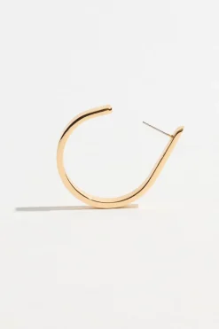 Dynamite Open Loop Hoop Earrings Yellow Discount