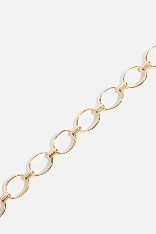 Dynamite Open Ovals Chain Belt Yellow Outlet