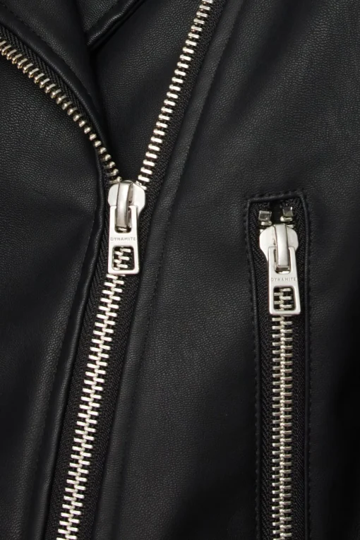 Dynamite Oversized Biker Jacket Black Outlet