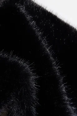 Dynamite Oversized Faux Fur Stole Black Online