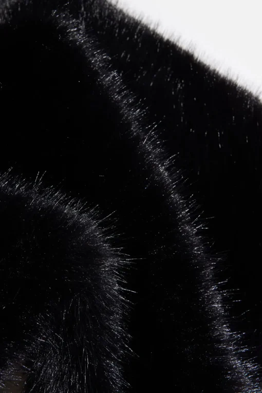 Dynamite Oversized Faux Fur Stole Black Online