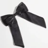 Dynamite Oversized Organza Bow Hair Clip Black Cheap