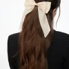 Dynamite Oversized Organza Bow Hair Clip White Cheap
