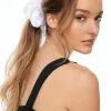 Dynamite Oversized  Satin Scrunchie White Hot