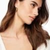 Dynamite 3-Pack Chunky Hoop Earrings Yellow Online