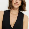 Dynamite 2-Pack Marquise Pave Necklaces White Shop