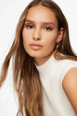 Dynamite 3-Pack Textured Hoop Earrings Yellow New