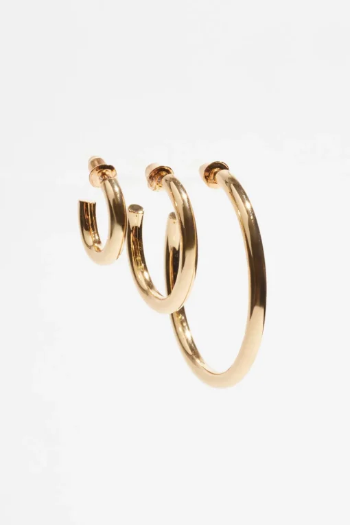 Dynamite 3-Pack Trio Hoop Earrings Yellow Store