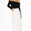 Dynamite Pencil Maxi Skirt White Cheap