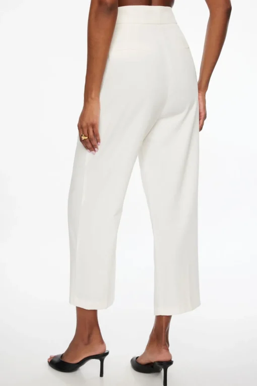 Dynamite Pleated Carrot Pants White Sale