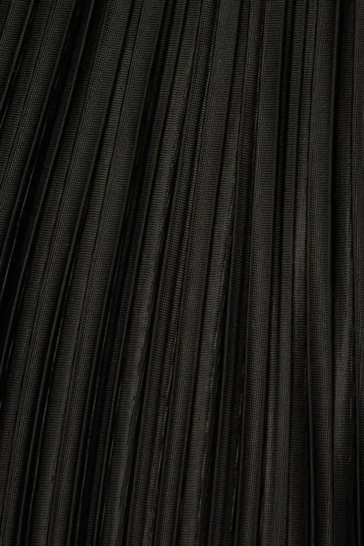 Dynamite Plissé Knit Wide Leg Pants Black Flash Sale
