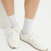 Dynamite Pointelle Crew Socks Gray Shop