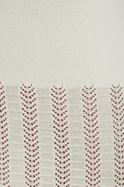 Dynamite Pointelle Maxi Skirt White Store