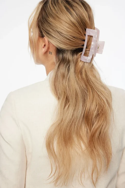 Dynamite Rectangle Claw Clip Pink Best