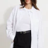 Dynamite Relaxed Oxford Shirt White Outlet