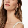 Dynamite Resin Loop Hoop Earrings White Cheap