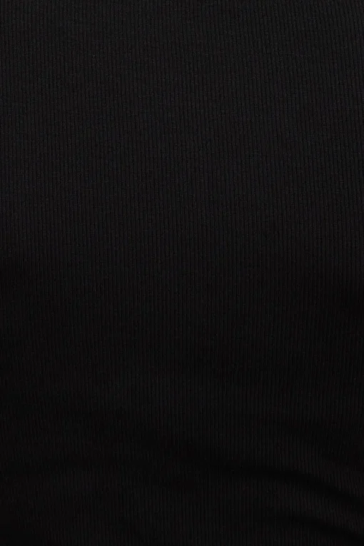 Dynamite Ribbed Crewneck Waist T Shirt Black Online