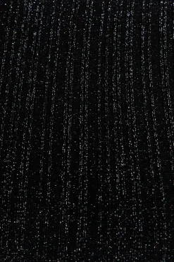 Dynamite Ribbed Metallic Mini Dress Black Cheap