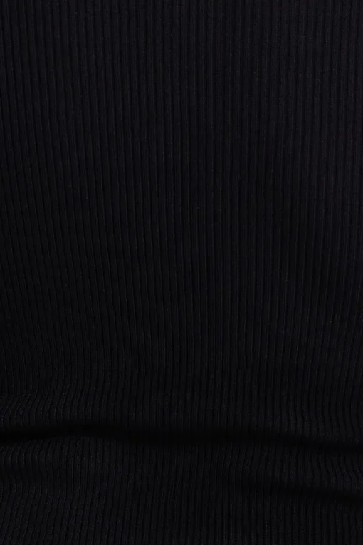 Dynamite Ribbed Peekaboo Sweater Black Best