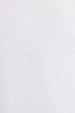 Dynamite Ribbed Turtleneck T-Shirt White Store
