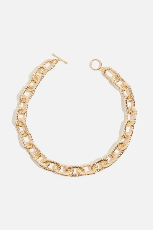 Dynamite Roped Chain Link Necklace Yellow Shop
