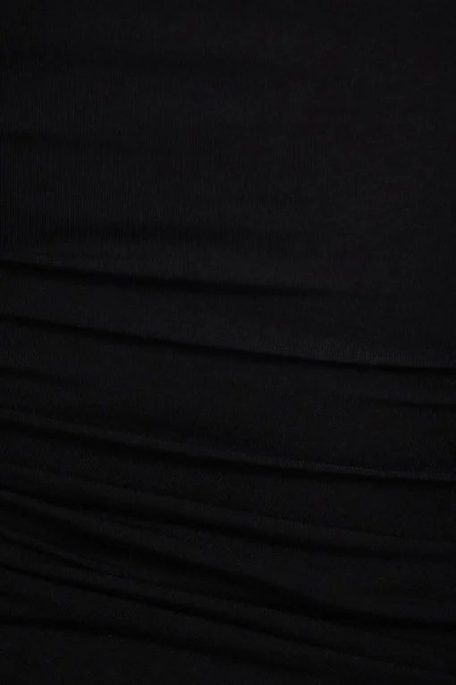 Dynamite Ruched Crewneck Top Black Online