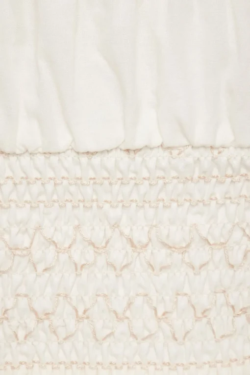 Dynamite Ruched Smocked Tube Top White Best Sale