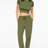 Dynamite Sacha Twill Jogger Pants Green Hot