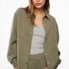 Dynamite Scuba Button Up Shacket Gray Cheap