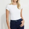 Dynamite Sculpt Crewneck Bodysuit White Flash Sale