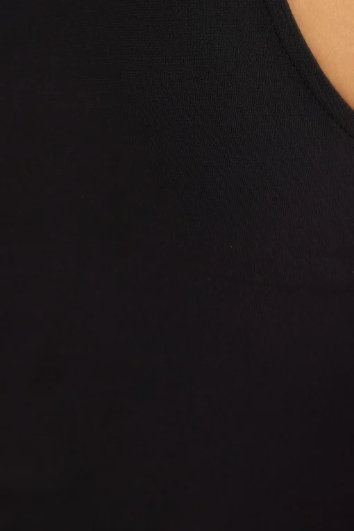 Dynamite Sculpt High Neck Asymmetric Bodysuit Black Sale