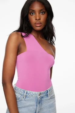 Dynamite Sculpt One Shoulder Bodysuit Purple Outlet