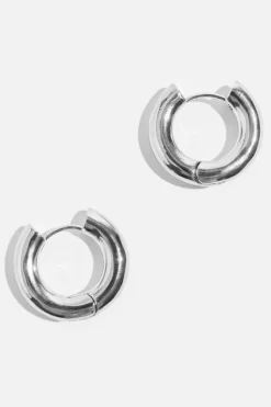 Dynamite Seamless Mini Hoop Earrings Grey Best