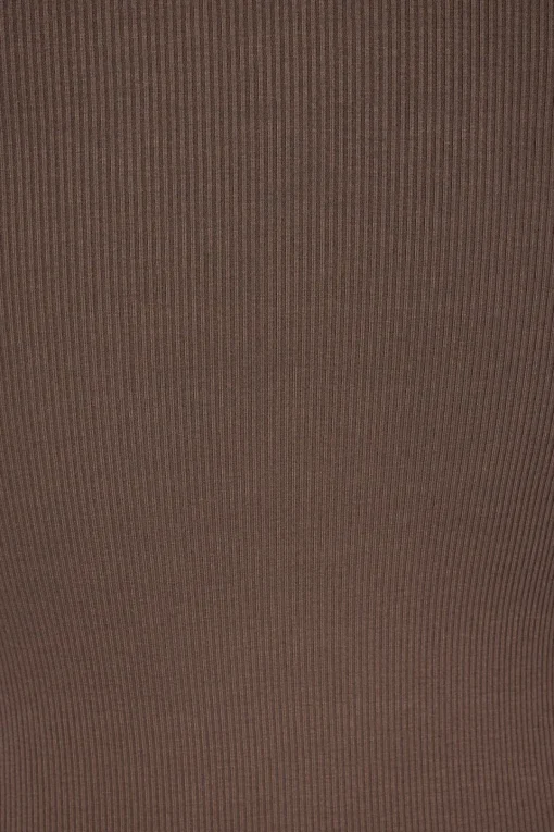 Dynamite Selena Ribbed Maxi Dress Brown Online