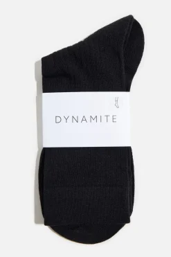 Dynamite Semi Sheer Crew Socks Black Online