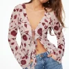 Dynamite Semi Sheer Ruffled Flyaway Top Burgundy Flash Sale