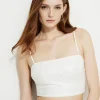 Dynamite Sequin Tank Top White Outlet