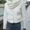 Dynamite Short Bouclé Blazer White Best Sale