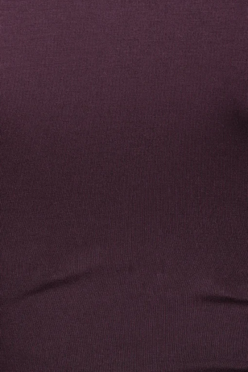Dynamite Shoulder Pad Mock Neck T-Shirt Burgundy Best Sale