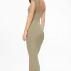 Dynamite Skye Open Back Midi Dress Green Shop