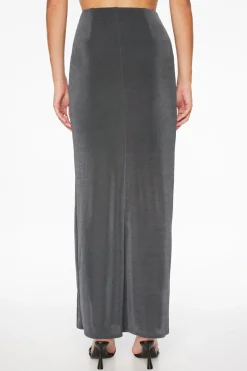 Dynamite Slinky Draped Maxi Skirt Blue Shop