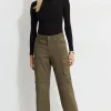 Dynamite Straight Leg Cargo Pants Green Online