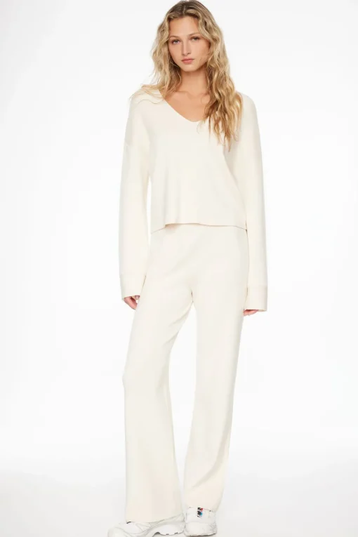 Dynamite Straight Leg Pants White Store