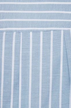 Dynamite Striped Pleated Mini Skort Blue Best