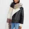 Dynamite Super Oversized Plaid Scarf Brown Store