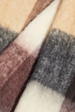 Dynamite Super Oversized Plaid Scarf Brown Store