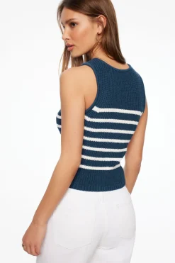 Dynamite Sweater Tank Top Blue Flash Sale