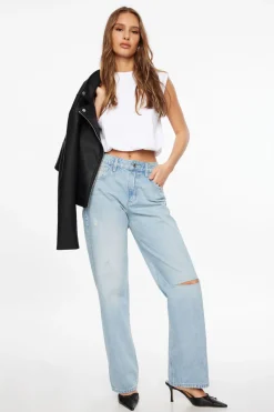 Dynamite Tae Bubble Crop Top White Sale
