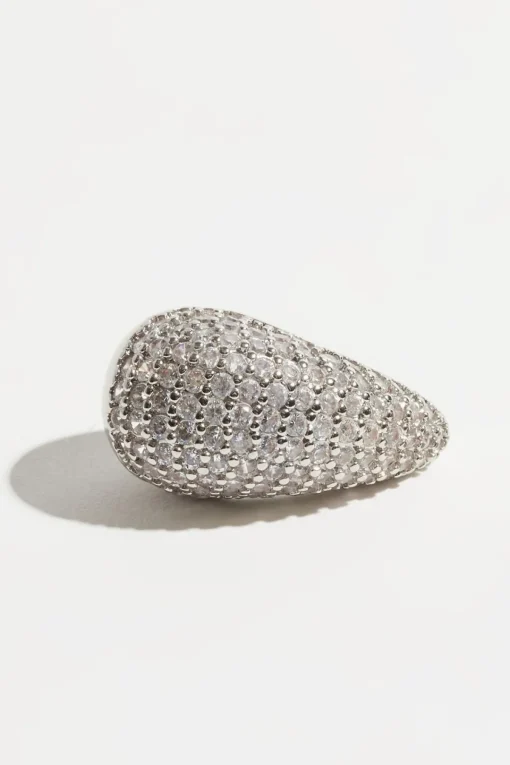 Dynamite Teardrop Gem Earrings Gray Cheap